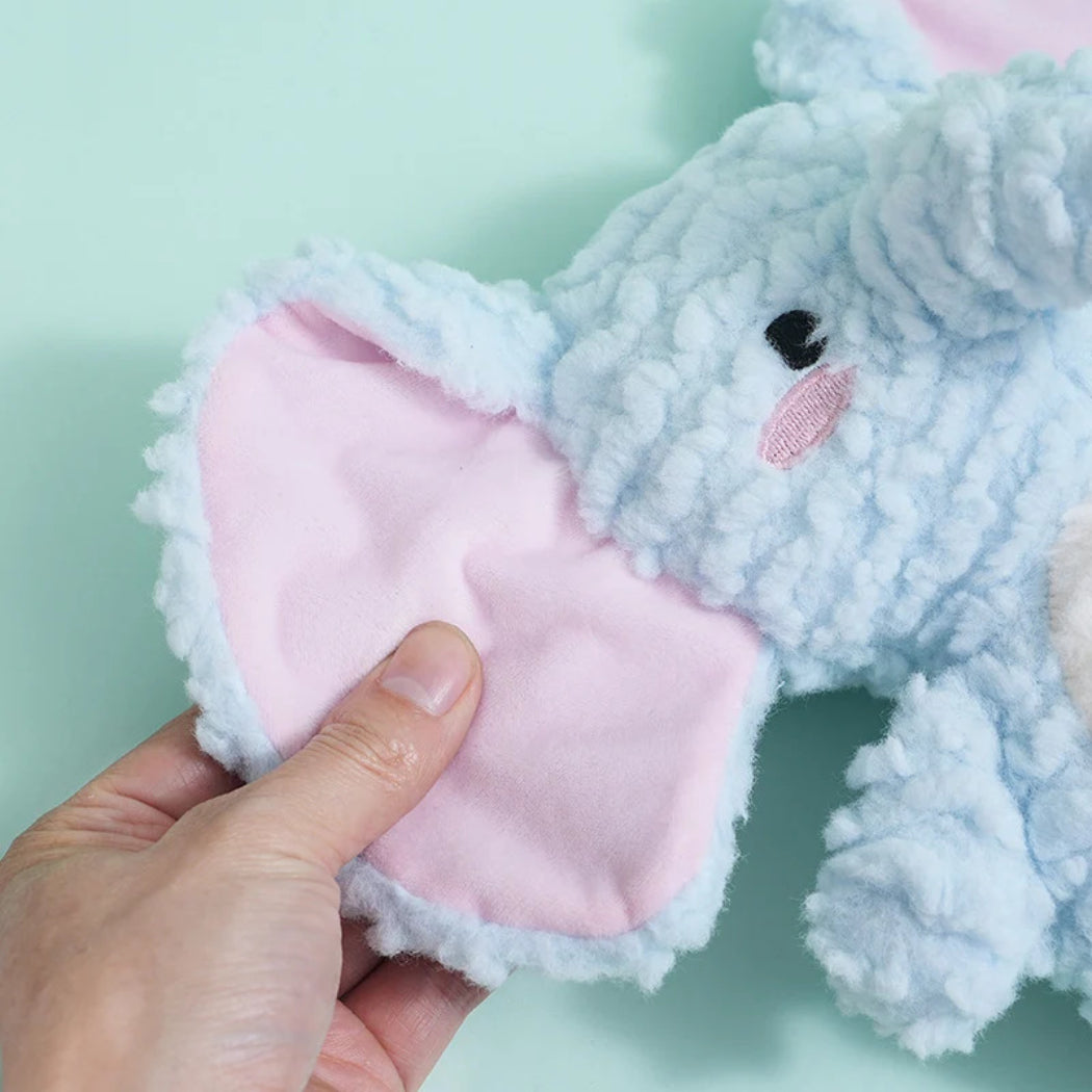 Petkin Blue Elephant Plush Dog Toy