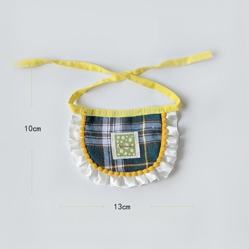 Mokka - Edgy Style Green Plaid Pet Bib