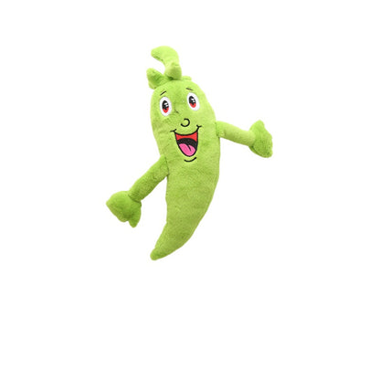 Petkin - Smiling Veggie Character Plush Dog Toy