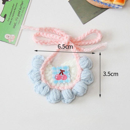 Mokka - Tie-Strap Crochet Pet Bib