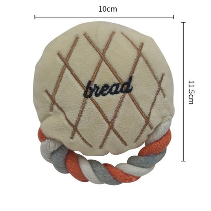 Petkin Bread Rope Plush Toy displayed on a white background