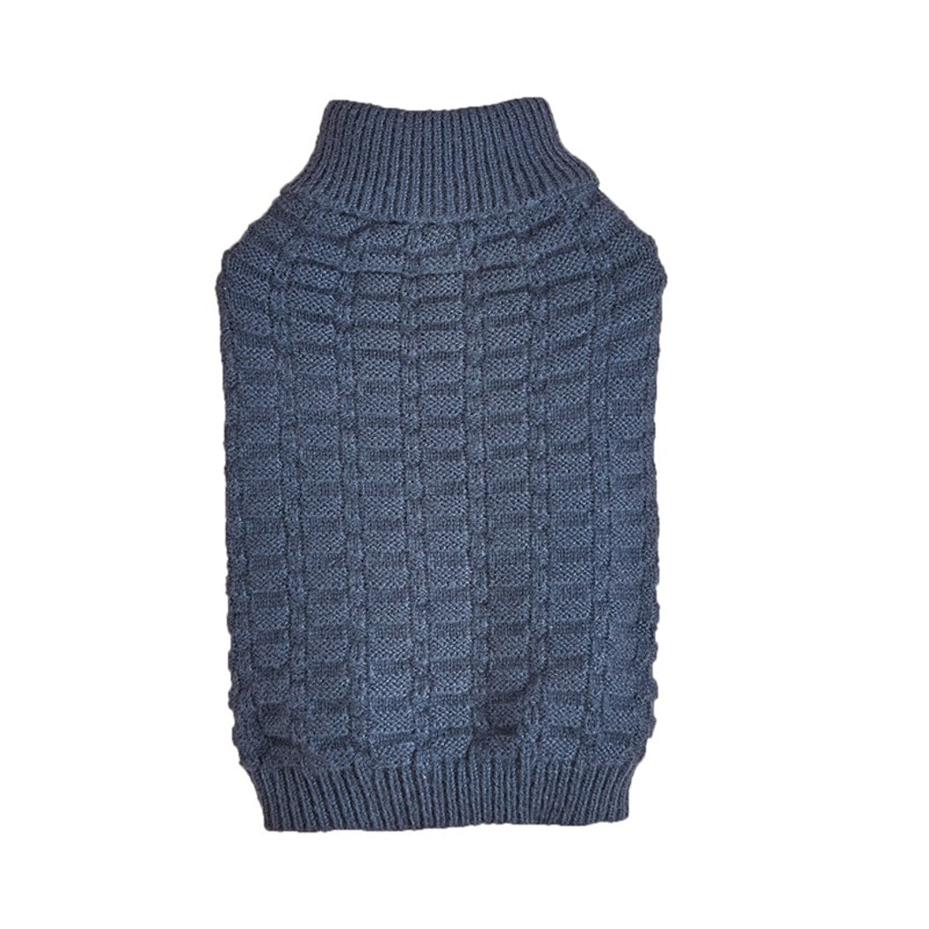 Ozzie - High Neck Solid Color Pet Sweater Top