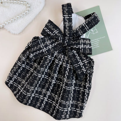 Ozzie - Bow Detail Cat and Dog Suspender Dress