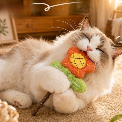 Moo - Sunflower Wand Cat Toy