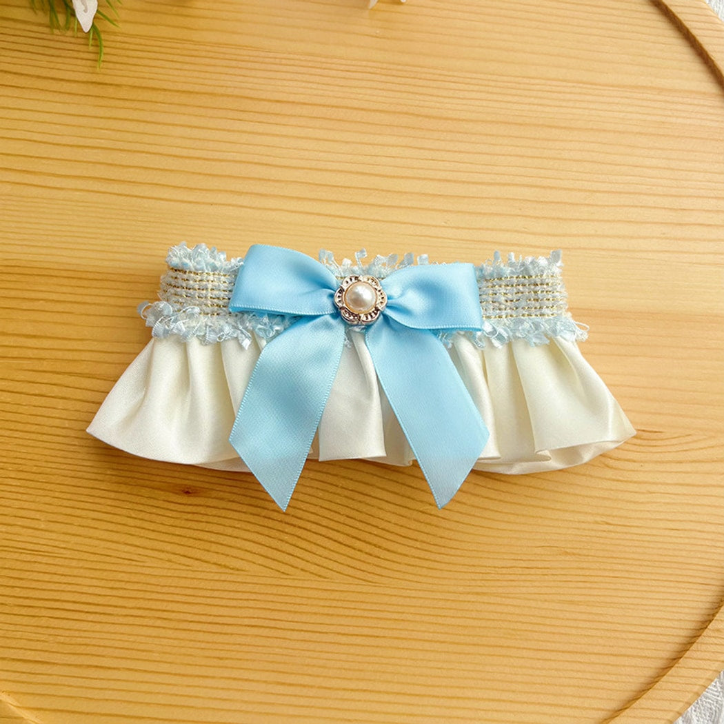 Mokka - Bow Ruffle Cat Decorative Bib