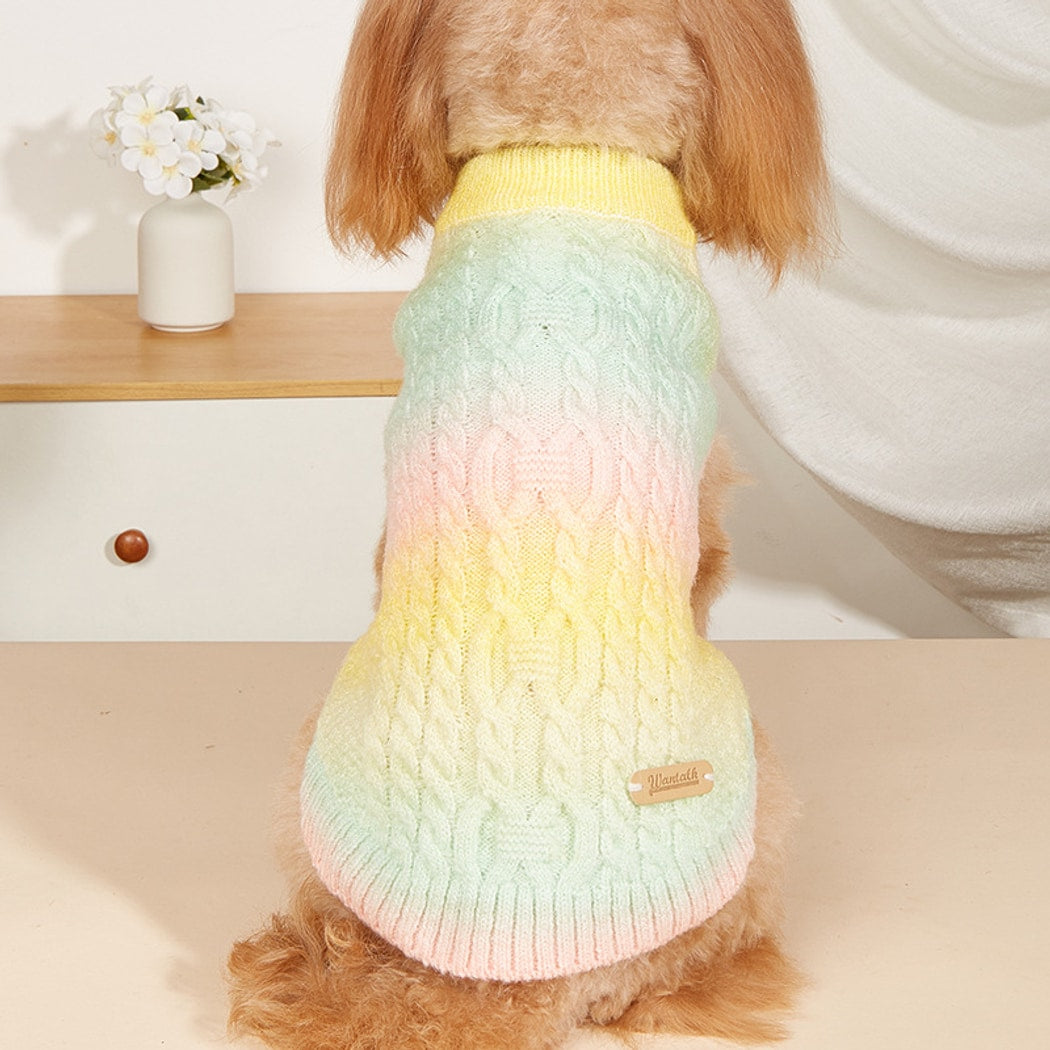 Ozzie - Gradient Candy Style Pet Sweater for Dogs