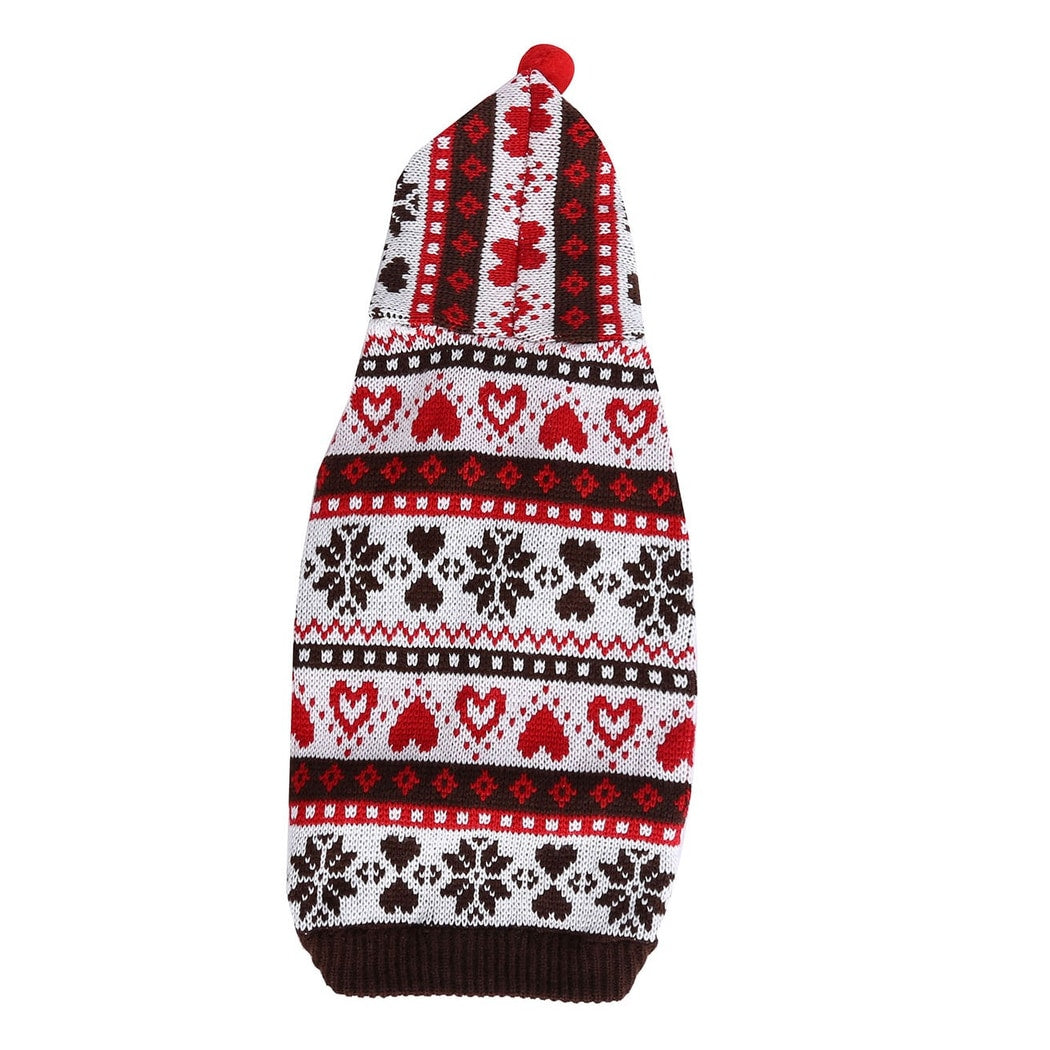 Ozzie - Princess Style Heart Snowflake Dog Sweater