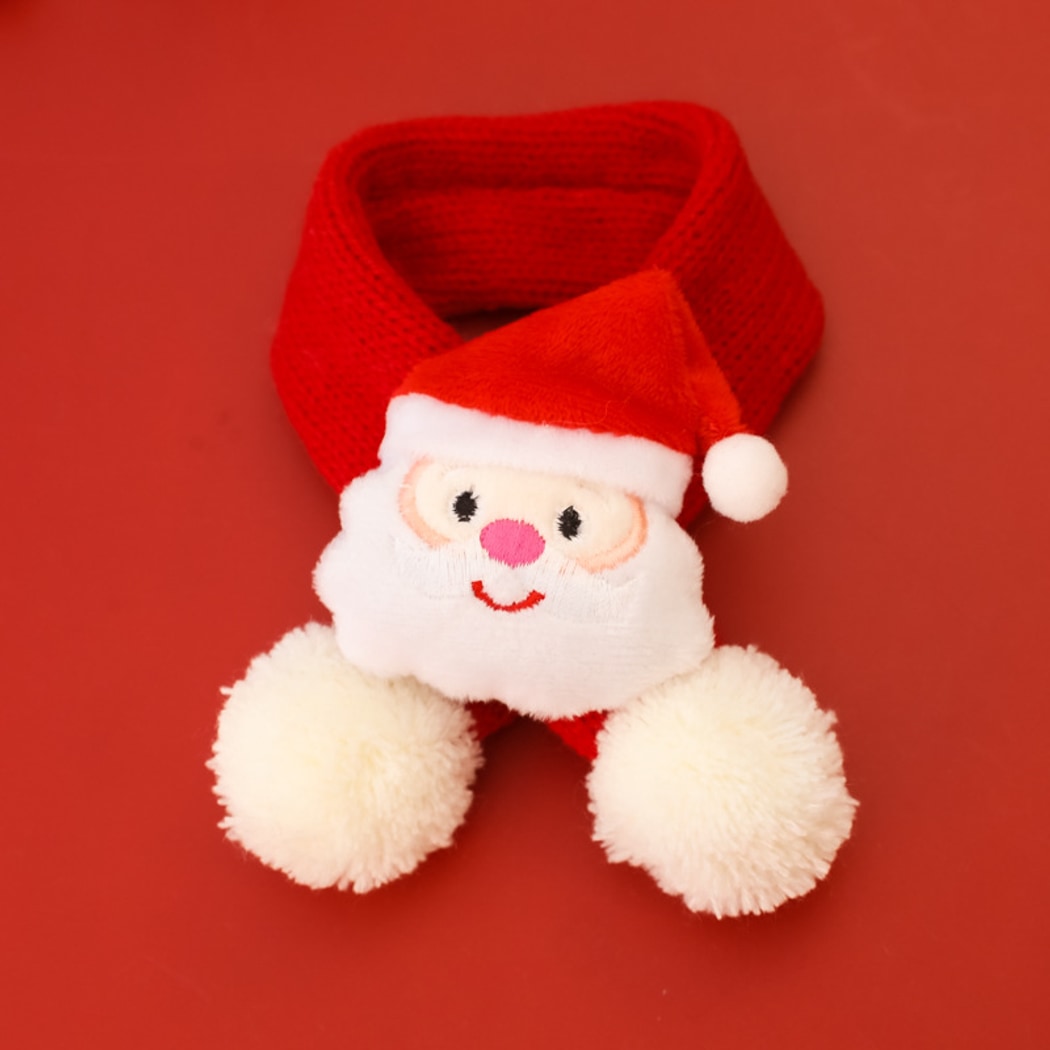 Christmoo - Cartoon Christmas Cat and Dog Neck Scarf