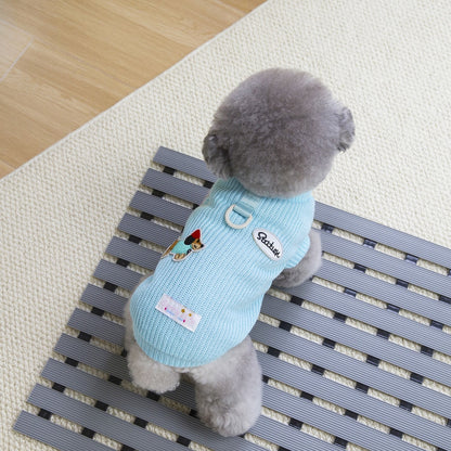 Ozzie - Casual Dog and Cat Pattern Pet Sweater Vest