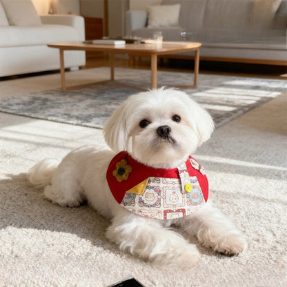 Mokka - Patterned Bib Pet Neckwear