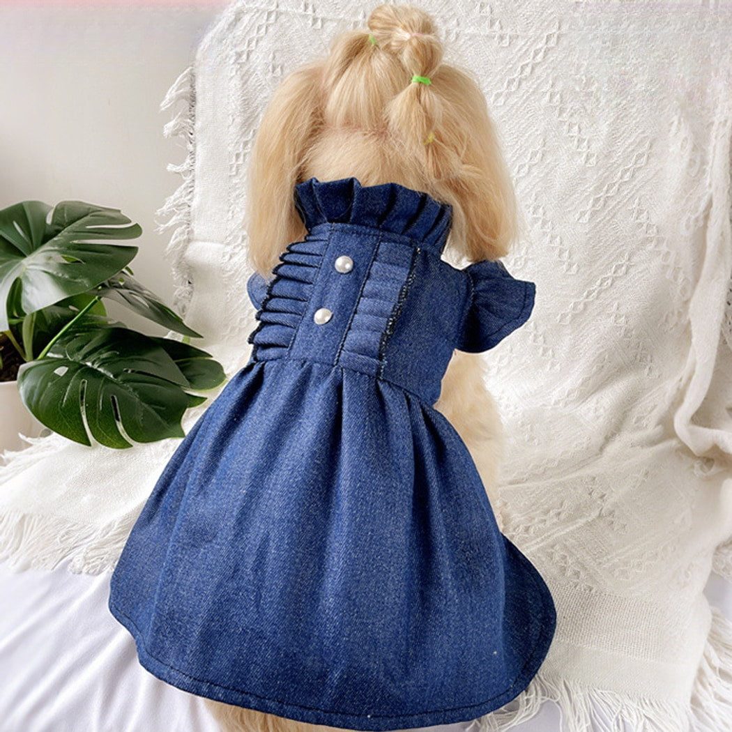 Ozzie - Ruffle High Waist Pet Dress for Cats & Dogs