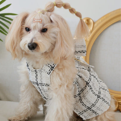 Ozzie - Bow Detail Cat and Dog Suspender Dress