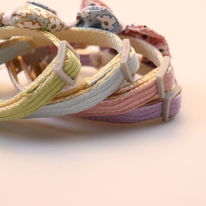 Mokka - Elegant Floral Bow Detail Cat Collar