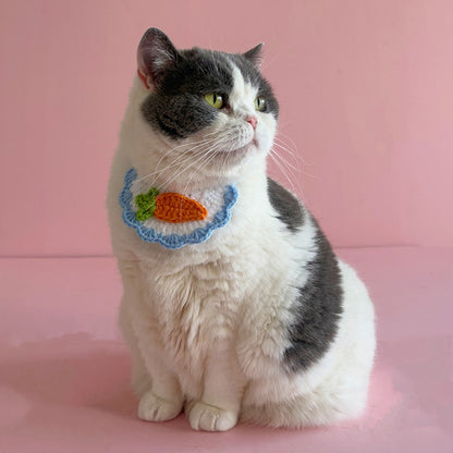 Mokka - Cute Carrot Motif Cat Bib