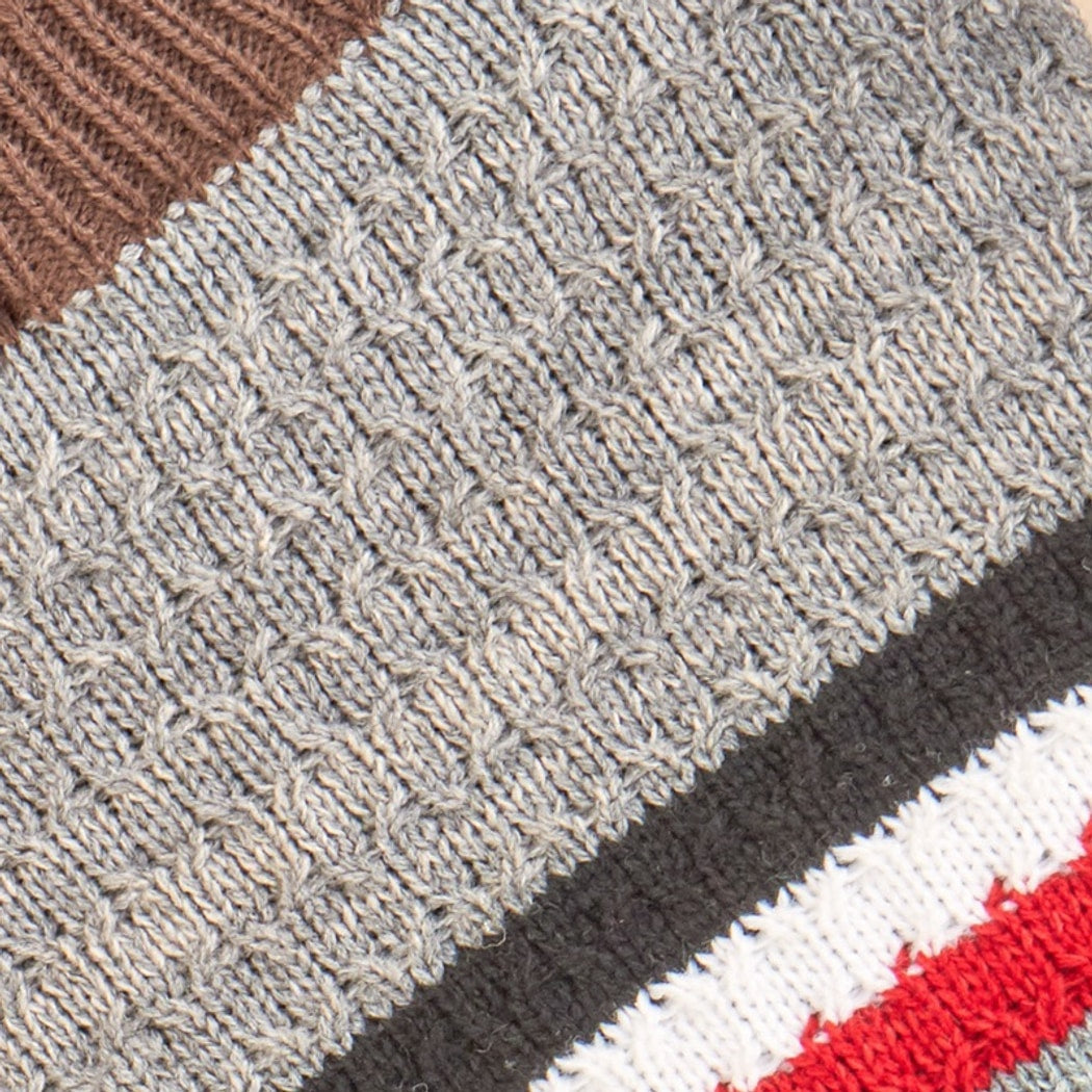Ozzie - Retro Triangle Pattern Turtleneck Dog Sweater
