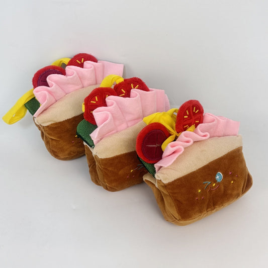 Petkin - Sandwich Shaped Plush Squeaky Dog Toy