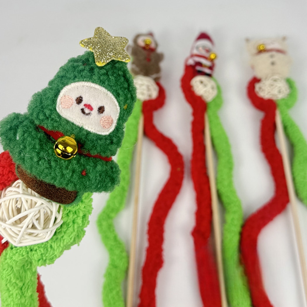 Christmoo - Christmas Character Teaser Cat Wand Toy
