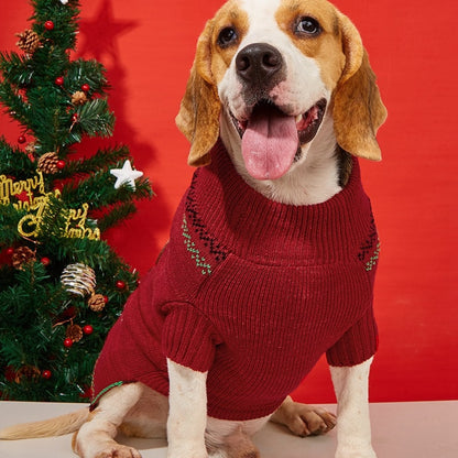 Christmoo - Festive Red Nose Reindeer Christmas Dog Sweater