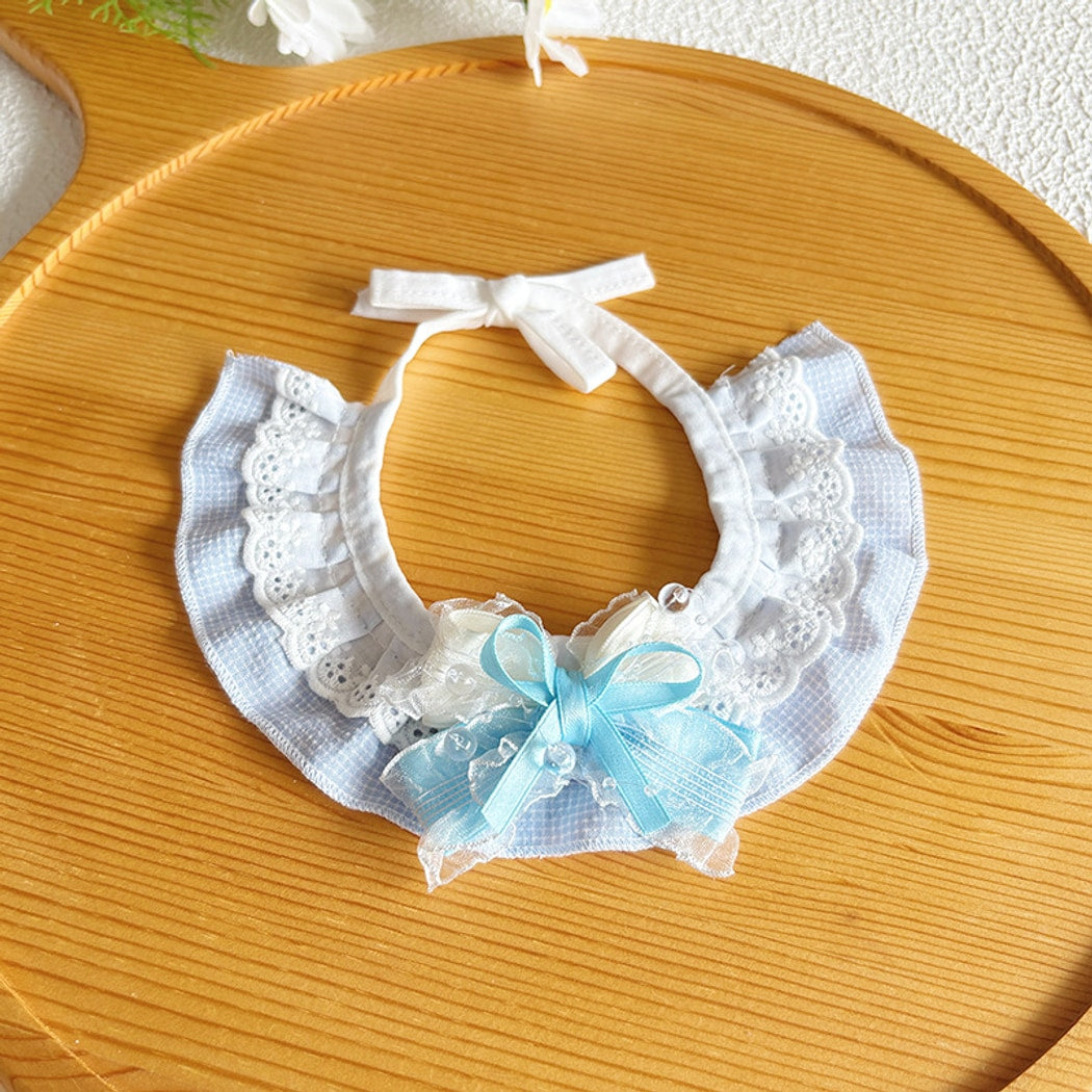 Mokka - Decorative Lace Bow Pet Collar