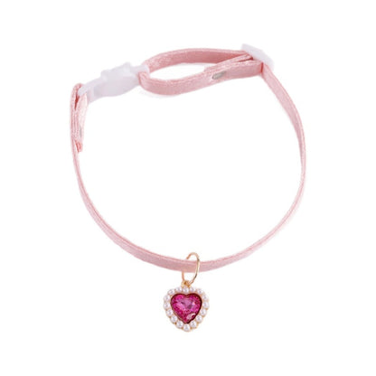 Mokka - Cute Heart Detail Adjustable Cat Collar