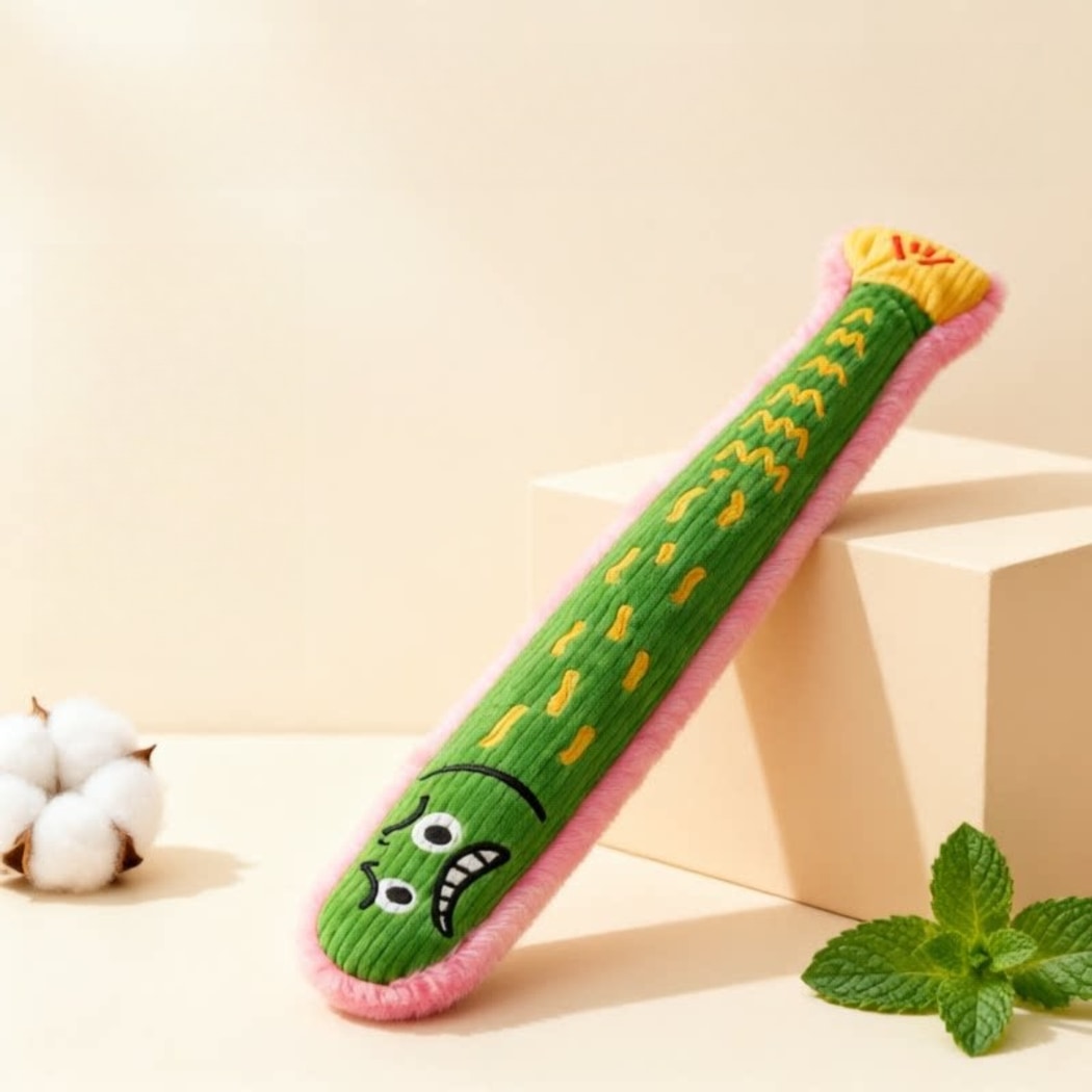 Moo - Fish Shaped Plush Interactive Cat Toy