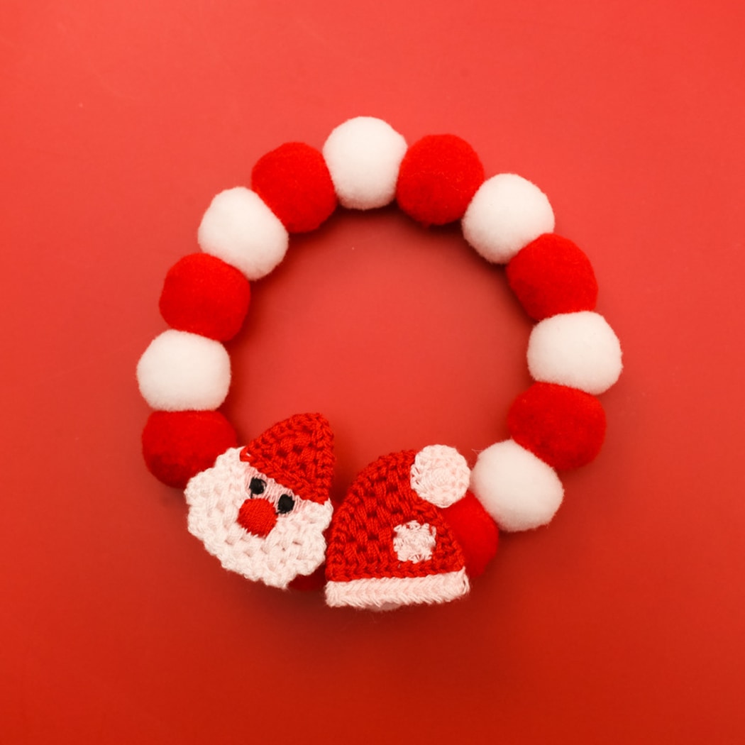Christmoo - Cartoon Holiday Pattern Christmas Cat Collar