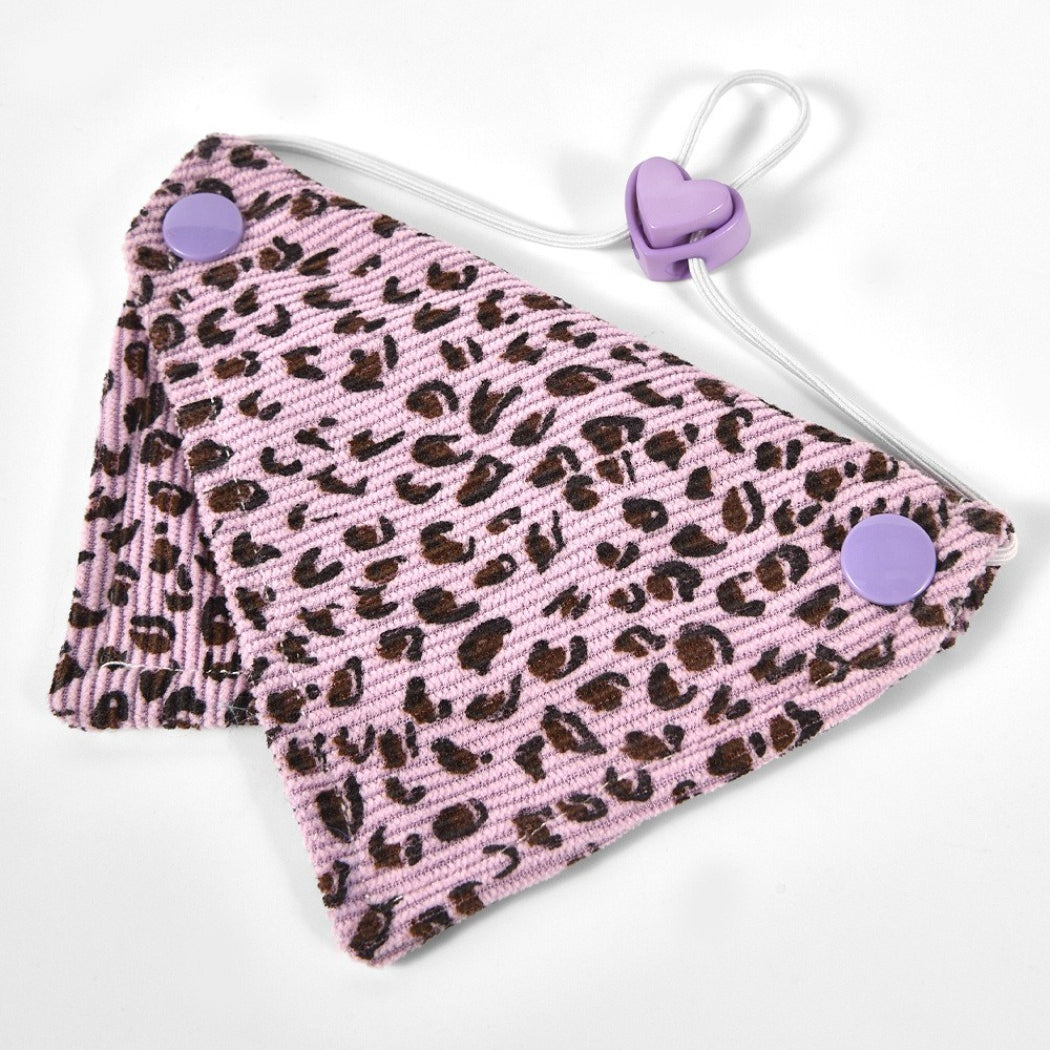 Mokka Wild Print Pet Bandana Collar with wild animal print pattern