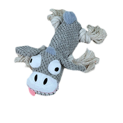 Petkin - Elongated Animal Character Plush Dog Toy