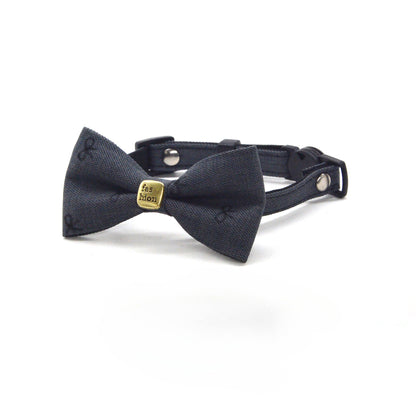 Mokka Smart Bow Breakaway Cat Collar displayed on a white background highlighting the design