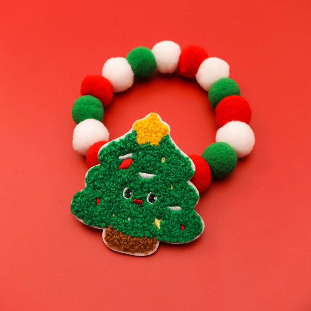 Christmoo - Cartoon Holiday Pattern Christmas Cat Collar