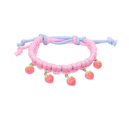 Mokka Fruit Charm Cat Collar packaging with collar and charms visible
