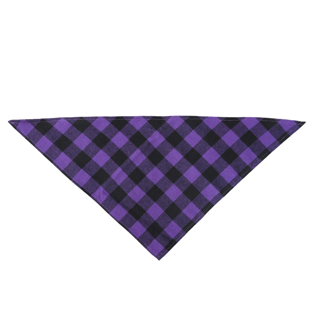 Halloweek - Plaid Halloween Pet Neck Scarf Bandana