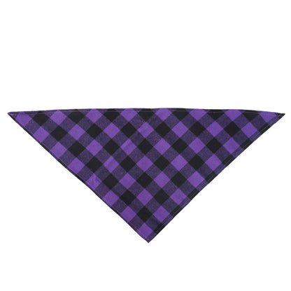 Halloweek - Plaid Halloween Pet Neck Scarf Bandana
