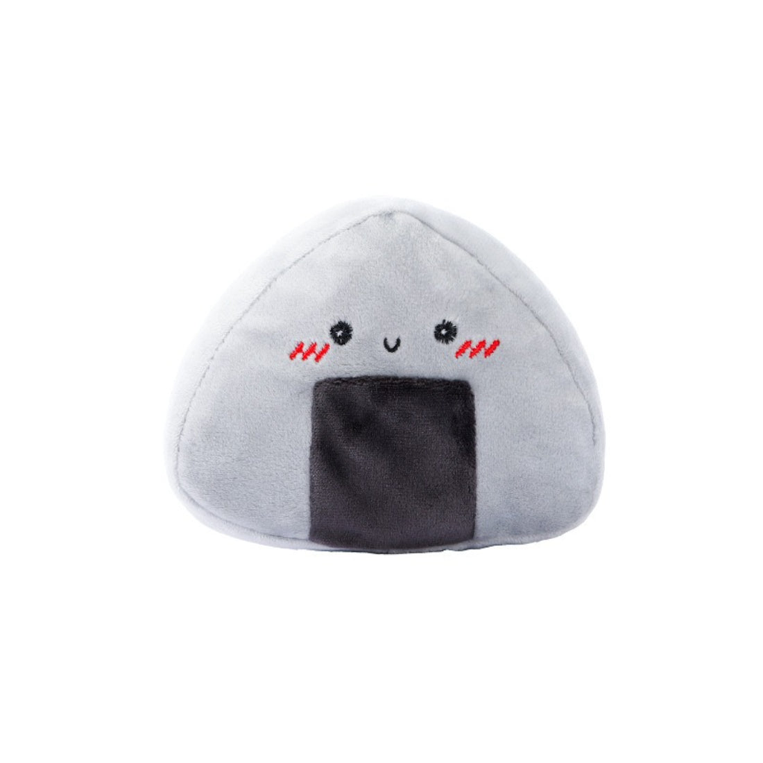 Petkin Onigiri Rice Ball plush dog toy displayed on a plain background