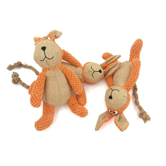 Petkin – Soft Plush Bunny Interactive Dog Toy