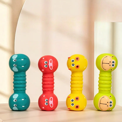Petkin - Cartoon Barbell Squeaky Play Dog Toy