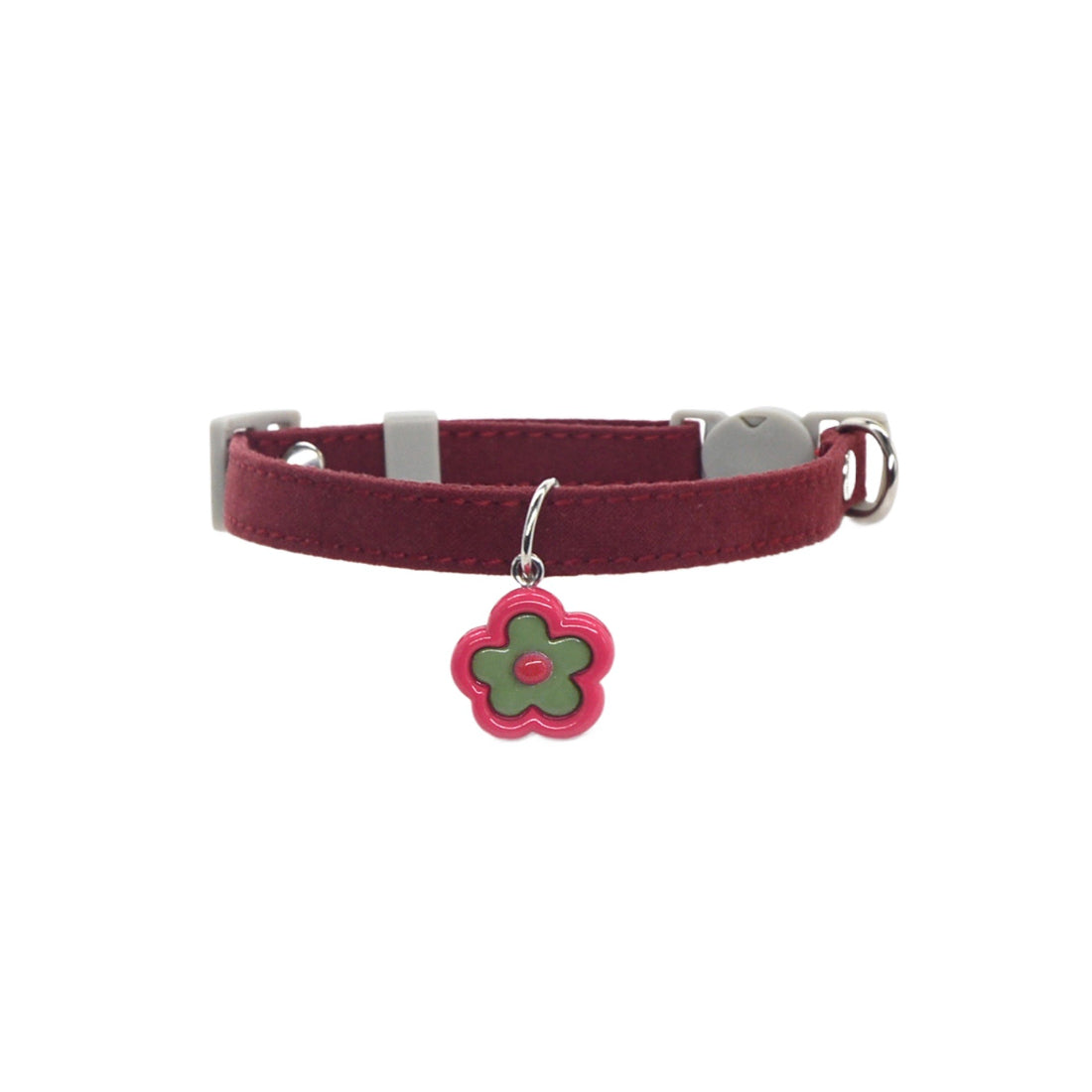 Mokka Colour Charm Breakaway Collar displayed flat showing adjustable buckle