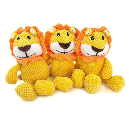 Petkin – Plush Lion Squeaky Dog Toy