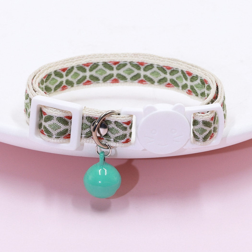 Mokka - Floral and Geometric Patterns Cat Collar