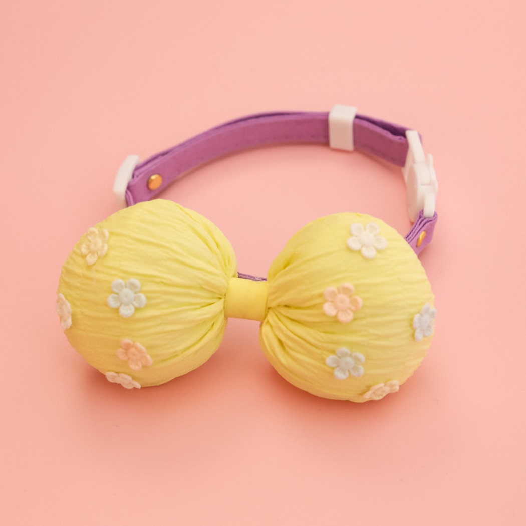 Mokka - Flower Bow Adjustable Cat Collar