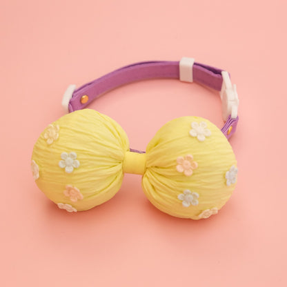 Mokka - Flower Bow Adjustable Cat Collar