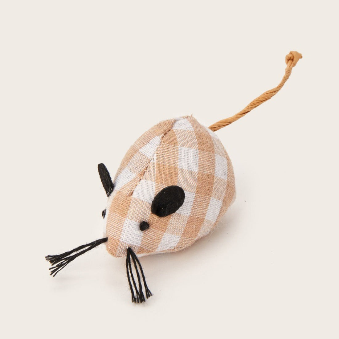 Moo - Classic Plaid Mouse Cat Plush Toy