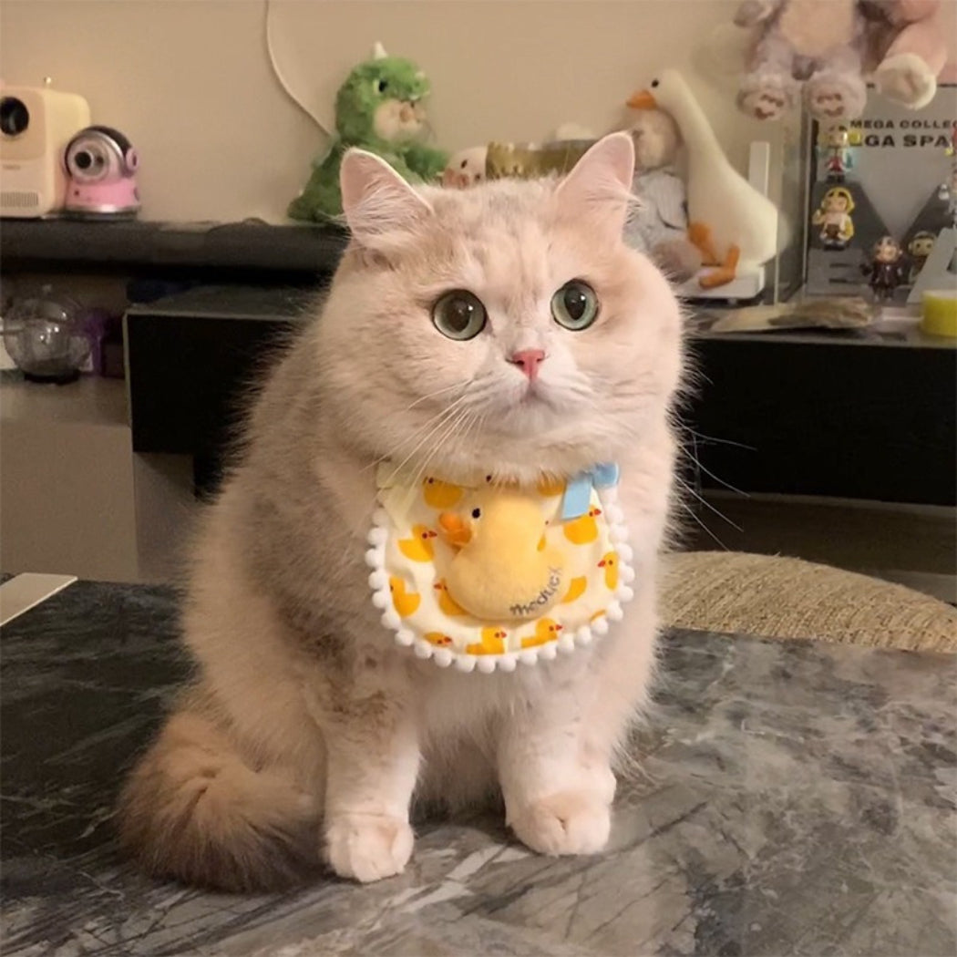 Mokka - Patterned Rounded Bib Pet Neckwear