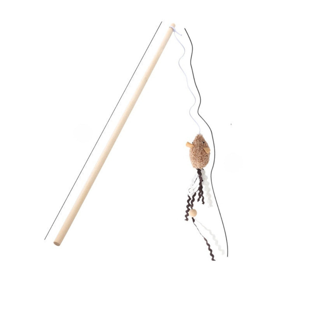 Moo - Mouse Teaser Wand Cat Toy