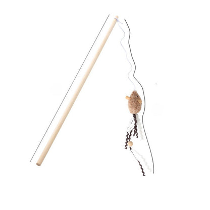 Moo - Mouse Teaser Wand Cat Toy