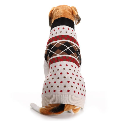 Ozzie - Plaid Pattern British Style Dog Sweater