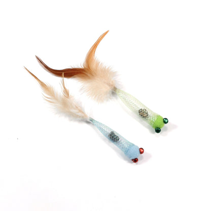 Moo - Feather Tail Bell Fish Interactive Cat Toy
