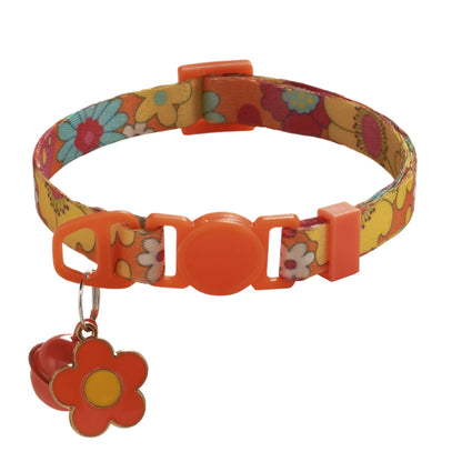 Mokka - Flower Charm Breakaway Cat Collar
