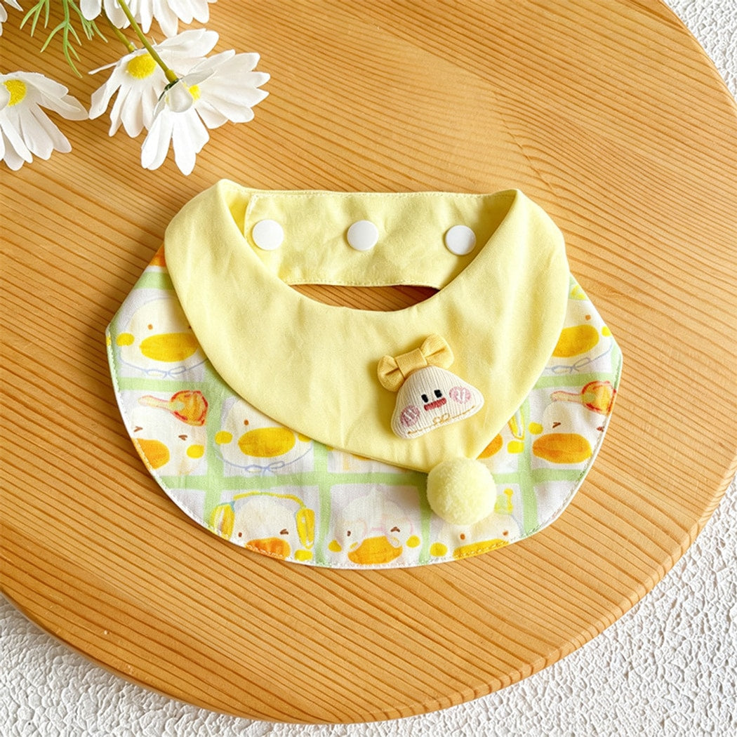 Mokka - Cute Yellow Duck Printed Pet Bib