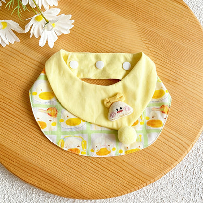 Mokka - Cute Yellow Duck Printed Pet Bib
